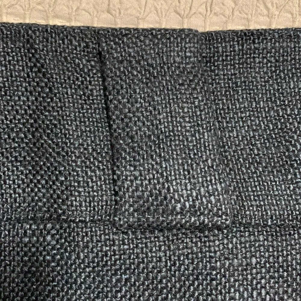 Anthropologie Luxe Linen Blend Woven Black 50x84 One Curtain Minimalist Boho